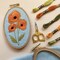 MCreativeJ Poppies - Intermediate Hand Embroidery DIY Craft Kit